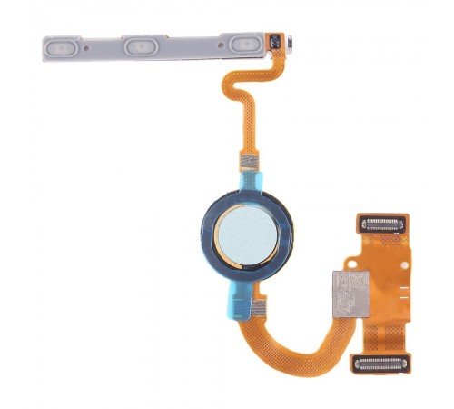 Шлейф для Google Pixel 5, кнопки ввімкнення, кнопок гучності звуку, сканера відбитка пальця (Touch ID), зелений (Sorta Sage), Original (PRC)