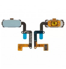 Шлейф для Samsung A320F Galaxy A3 (2017), A320Y Galaxy A3 (2017), A520F Galaxy A5 (2017), кнопки Home, голубий