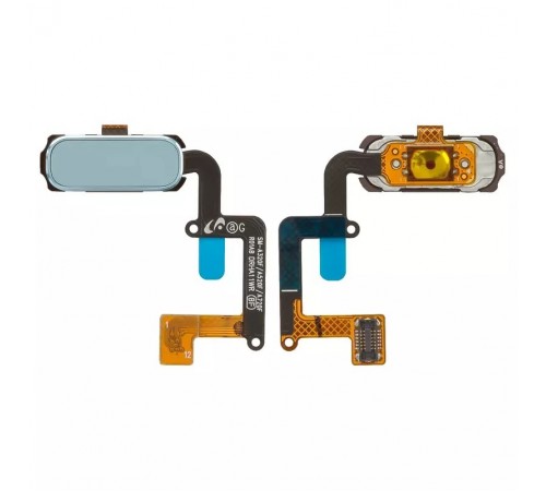 Шлейф для Samsung A320F Galaxy A3 (2017), A320Y Galaxy A3 (2017), A520F Galaxy A5 (2017), кнопки Home, голубий