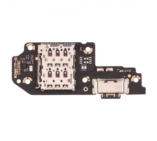 Шлейф для Xiaomi Poco X4 GT, Redmi Note 11T Pro, Redmi Note 11T Pro Plus, коннектора зарядки, микрофона, плата зарядки, Original (PRC)