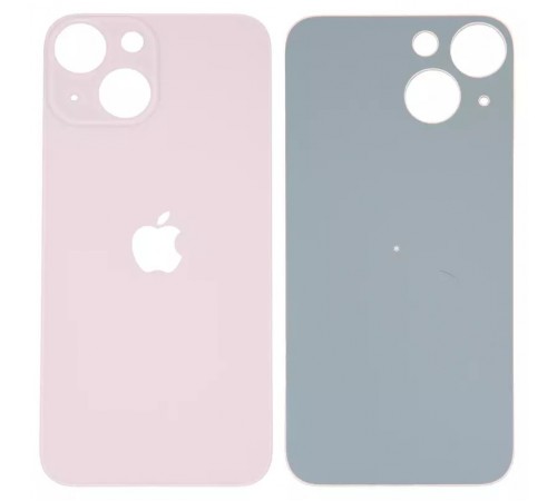 Задняя панель корпуса для iPhone 13 mini, розовая, не нужно снимать стекло камеры, big hole