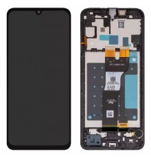 Дисплей для Samsung A057 Galaxy A05s, черный, с рамкой, (Box)