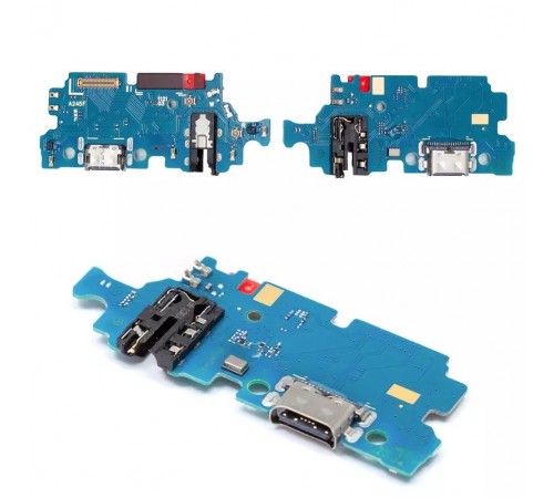Шлейф для Samsung A245 Galaxy A24, коннектора наушників, коннектора зарядки, з мікрофоном, плата зарядки