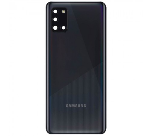 Задня панель корпусу для Samsung A315 Galaxy A31, чорна (Prism Crush Black) + скло камери Задня панель корпусу для Samsung A315 Galaxy A31, чорна (Prism Crush Black) + скло камери