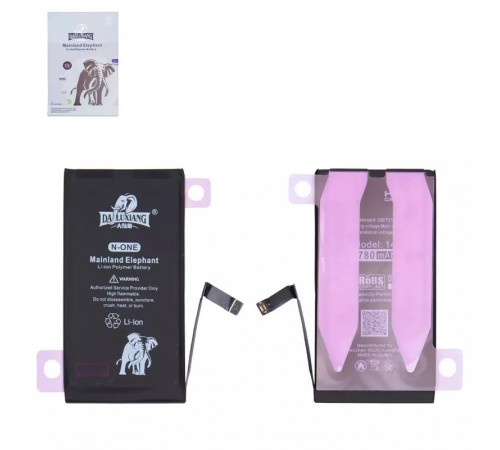 Акумулятор Da Luxiang для Apple iPhone 14, Li-ion, 3,87 В, 3780 мА·год, підвищена ємність, original IC