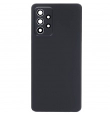 Задняя панель корпуса для Samsung A525 Galaxy A52, черная (Awesome Black), Copy + стекло камеры