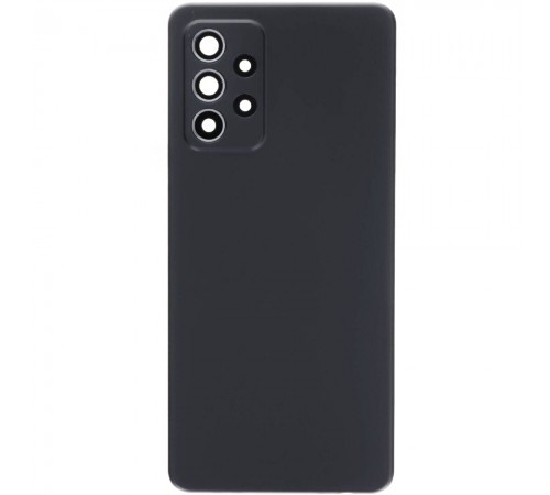 Задняя панель корпуса для Samsung A525 Galaxy A52, черная (Awesome Black), Copy + стекло камеры Задняя панель корпуса для Samsung A525 Galaxy A52, черная (Awesome Black), Copy + стекло камеры