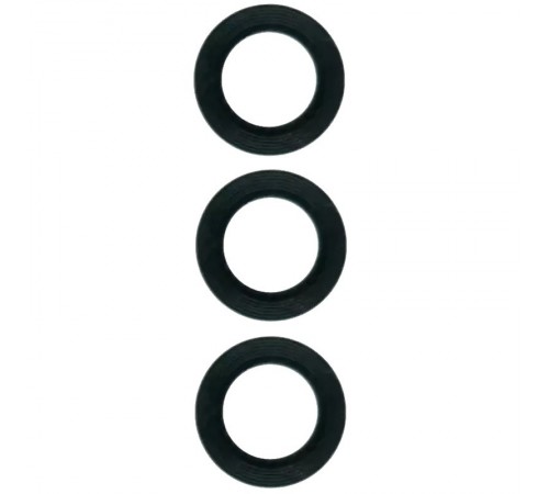 Скло камери для Samsung A135 Galaxy A13 4G, A137F, A336B, A536B, A736B, чорне, без рамки, комплект 3 шт.