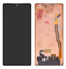 Дисплей для Samsung N980F Galaxy Note 20, N981 Galaxy Note 20 5G, чорний, без рамки, Оригінал (переклеєно скло)