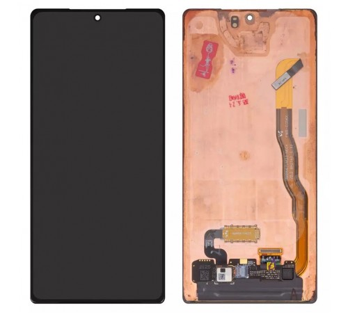 Дисплей для Samsung N980F Galaxy Note 20, N981 Galaxy Note 20 5G, чорний, без рамки, Оригінал (переклеєно скло)
