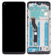 Дисплей для Motorola Moto G9 Plus XT2087, чорний, з рамкою, Original (PRC)