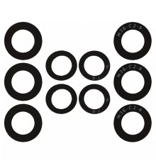 Скло камери для Samsung A536 Galaxy A53 5G, чорне, без рамки, комплект 5 шт.