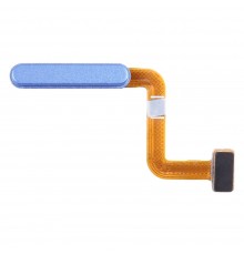 Шлейф для Samsung M325 Galaxy M32, кнопки включения, сканера отпечатка пальца (Touch ID), синий, High Copy