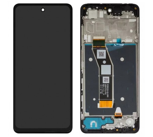 Дисплей для Motorola Moto G24, Moto G24 Power, черный, с рамкой, Original (PRC), XT2423-1, XT2421-2, XT2421-3