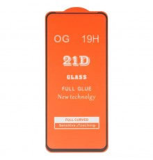 Защитное стекло для Motorola Moto G9 Power, совместимо с чехлом, Full Glue, (без упаковки), черный