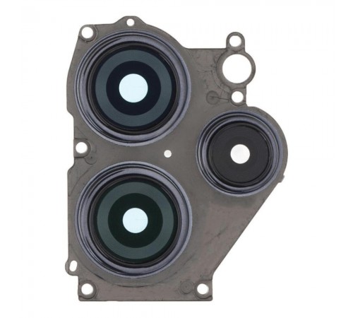 Стекло камеры для Xiaomi Redmi 12 5G, черный, с рамкой