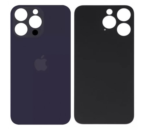 Задня панель корпусу для iPhone 14 Pro Max, фіолетова, не потрібно знімати скло камери, big hole