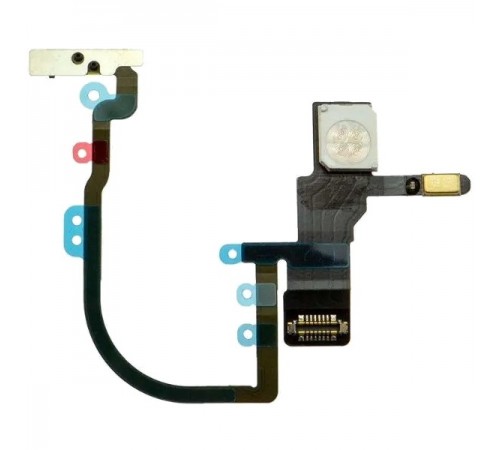 Шлейф для iPhone XS, XS Max, кнопки включения, вспышки, микрофона, Original (PRC), с разборки