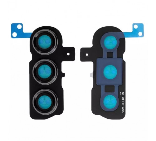 Стекло камеры для Samsung S911 Galaxy S23, черное (Phantom Black), с рамкой