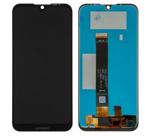 Дисплей для Huawei Honor 8S, Y5 (2019), чорний, логотип Huawei, без рамки, Оригінал (переклеєно скло), AMN-LX1/LX2/LX3/LX9/KSE-LX9/KSA-LX9