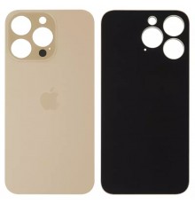 Задняя панель корпуса для iPhone 13 Pro, золотистая, не нужно снимать стекло камеры, Gold, big hole