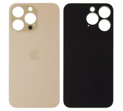 Задняя панель корпуса для iPhone 13 Pro, золотистая, не нужно снимать стекло камеры, Gold, big hole