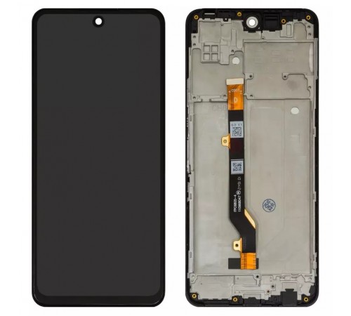 Дисплей для Tecno Camon 18, Camon 18P, Camon 18T, черный, с рамкой, High Copy, #FPC6805