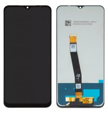 Дисплей для Samsung A226 Galaxy A22 5G, чорний, без рамки, Оригінал (переклеєне скло)