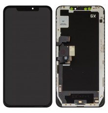 Дисплей для iPhone XS Max, черный, с рамкой, High Copy (OLED), GX OEM hard