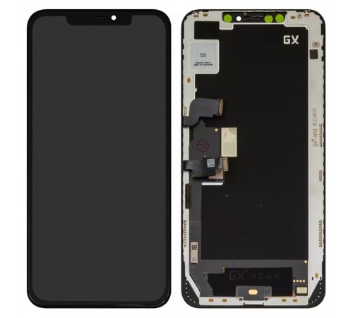 Дисплей для iPhone XS Max, чорний, з рамкою, High Copy (OLED), GX OEM hard