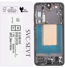 Дисплей для Samsung S926 Galaxy S24 Plus, черный (Onyx Black), с рамкой, Original, сервисная упаковка, #GH82-33410A