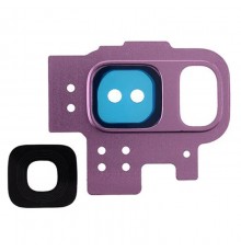 Скло камери для Samsung G960 Galaxy S9, фіолетове (Lilac Purple), з рамкою