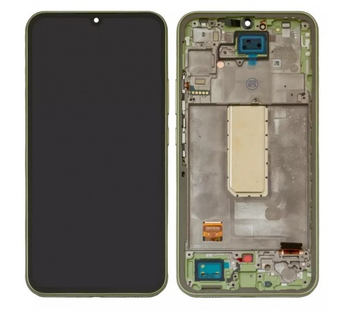 Дисплей для Samsung A346 Galaxy A34 5G, зеленый, с рамкой, Original (PRC)