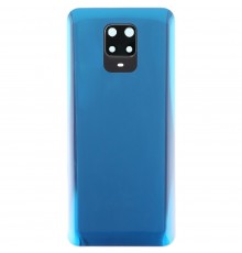 Задняя панель корпуса для Xiaomi Redmi Note 9S, синяя (Aurora Blue), Copy + стекло камеры, 48 Мп