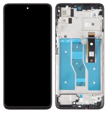 Дисплей для Motorola Moto G52 XT2221, Moto G82 XT2225, Moto G71s, чорний, з рамкою, High Copy (OLED)