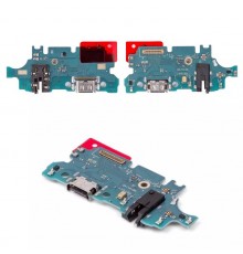 Шлейф для Samsung A155 Galaxy A15, A156 Galaxy A15 5G, M156 Galaxy M15, коннектора зарядки, з мікрофоном, з компонентами, Copy, плата зарядки