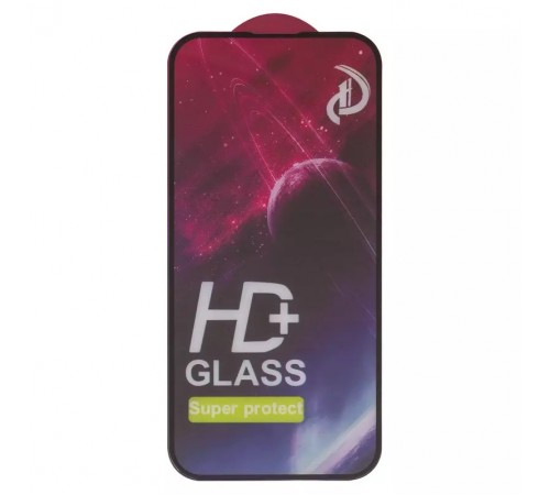 Защитное стекло ASP для Apple iPhone 15, iPhone 16, совместимо с чехлом, Full Glue, черный