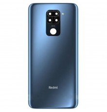Задняя панель корпуса для Xiaomi Redmi Note 9, синяя, Copy + стекло камеры