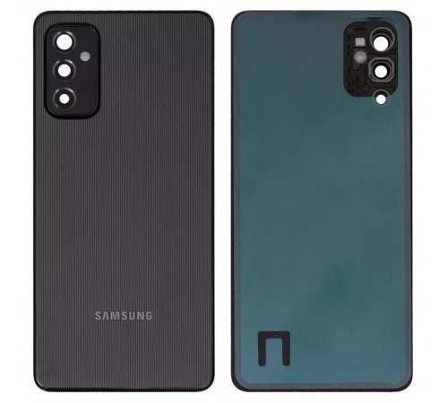 Задня панель корпусу для Samsung M526 Galaxy M52, чорна (Blazing Black) + скло камери