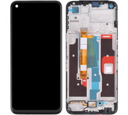 Дисплей для Realme 8i, чорний, з рамкою, High Copy, p/n: 1540430320