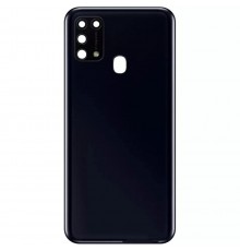 Задня панель корпусу для Samsung M315 Galaxy M31, M315F/DS Galaxy M31, чорна (Space Black), Copy + скло камери