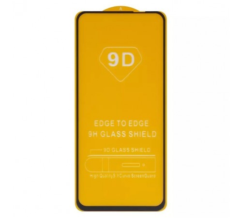 Защитное стекло для Oppo A52, A72, A92, A93 5G; Xiaomi Poco M4 Pro 4G, Redmi Note 11, совместимо с чехлом, Full Glue, (без упаковки), черный