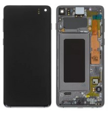 Дисплей для Samsung G973 Galaxy S10, черный, с рамкой, Original (PRC)