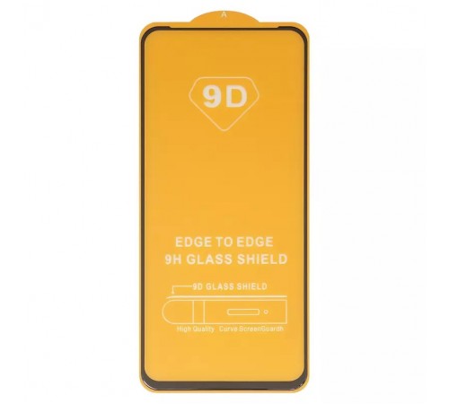 Защитное стекло для Infinix Hot 50i (X6531), Smart 9 (X6532), совместимо с чехлом, Full Glue, (без упаковки), черный