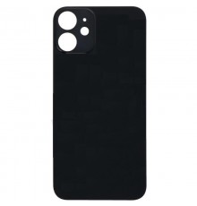 Задняя панель корпуса для iPhone 12 mini, черная, не нужно снимать стекло камеры, Original (PRC), big hole