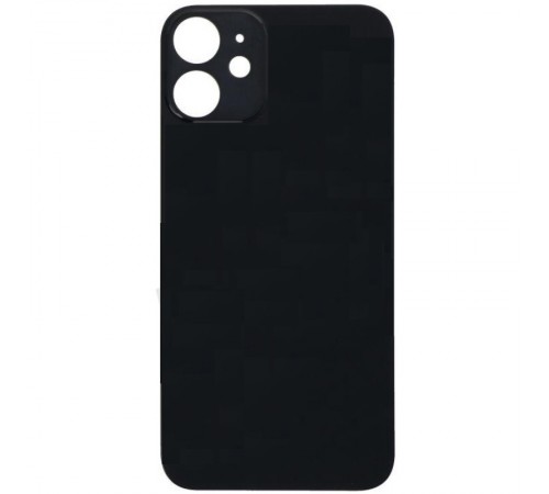 Задняя панель корпуса для iPhone 12 mini, черная, не нужно снимать стекло камеры, Original (PRC), big hole Задняя панель корпуса для iPhone 12 mini, черная, не нужно снимать стекло камеры, Original (PRC), big hole