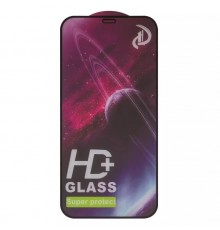 Захисне скло ASP для Apple iPhone 12, iPhone 12 Pro, сумісне з чохлом, Full Glue, чорне 