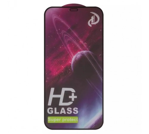 Захисне скло ASP для Apple iPhone 12, iPhone 12 Pro, сумісне з чохлом, Full Glue, чорне 