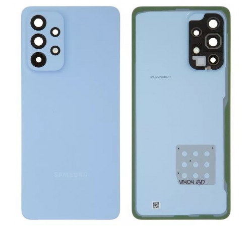 Задня панель корпусу для Samsung A326 Galaxy A32 5G, синя (Awesome Blue) + скло камери