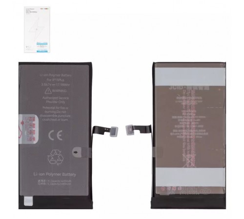 Акумулятор JCID для Apple iPhone 15 Plus, Li-Polymer, 3,867 В, 4650 мА·год, підвищена ємність